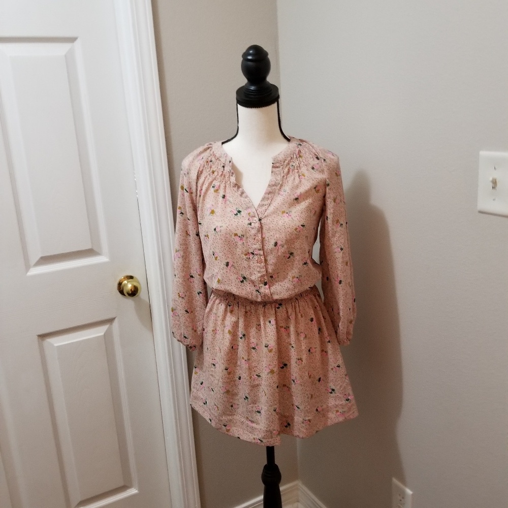 dELiA*s sz XS Pink long sleeve top & fitted waist
